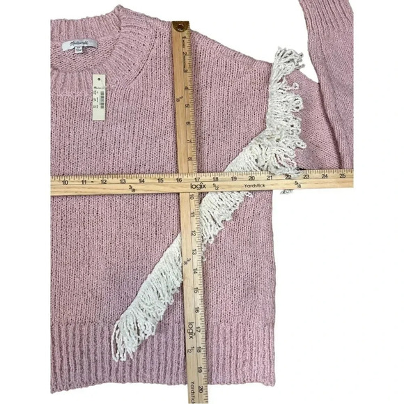 Madewell Montford Fringe Pullover Sweater XS New - Picture 6 of 15